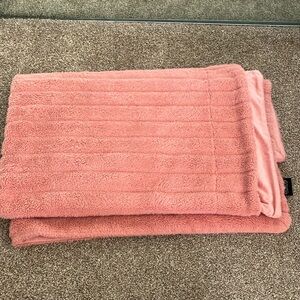 Rachel Zoe Blush Pink Throw Blanket
